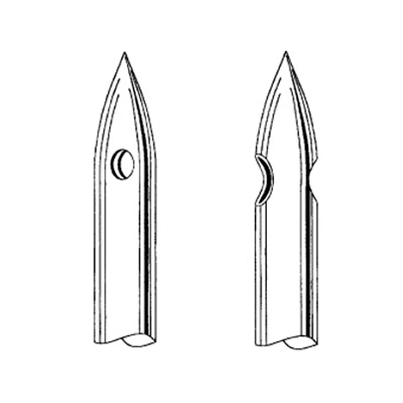 Agulla de punt de llapis de doble forat